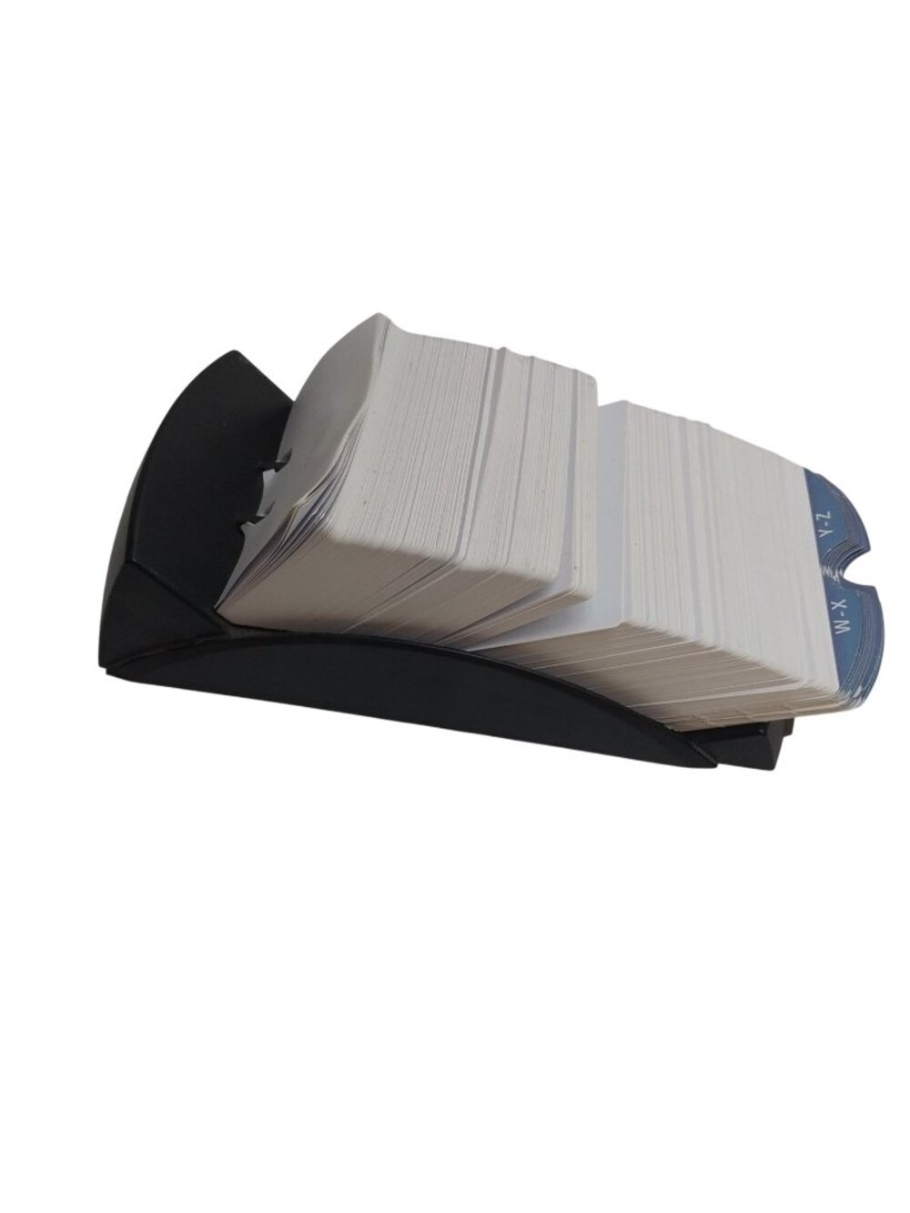 Rolodex Black Rotary Index Card Holder A-Z Dividers Vintage Office Organizer